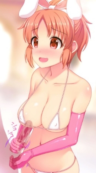 【アイマス】安部菜々の躍動感のある谷間に興奮を隠せない【エロ画像】