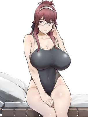 【２次】競泳水着姿の女の子のエロ画像その２５