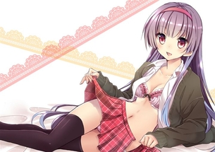 【半脱ぎ】着たままエッチしちゃう女の子の二次元エロ画像＆イラスト Part14