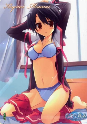 【下着(縞パン)】下着姿が可愛い女の子の二次元エロ画像＆イラスト Part03