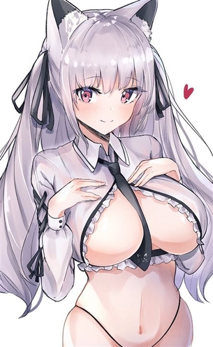 【銀髪】クールな銀髪の女の子の二次元エロ画像＆イラスト Part05