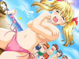 恥ずかしい部分を見られて顔を赤らめてる女の子ｗ