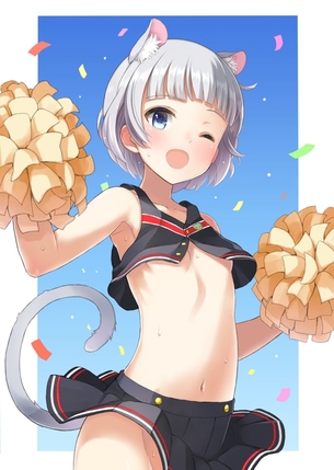 【エロ】チア衣装の女の子のエロ画像【チアガール】