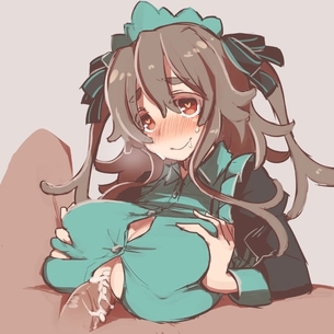 【エロ】服の隙間からちんちん挟んでる女の子のエロ画像６【着衣パイズリ】