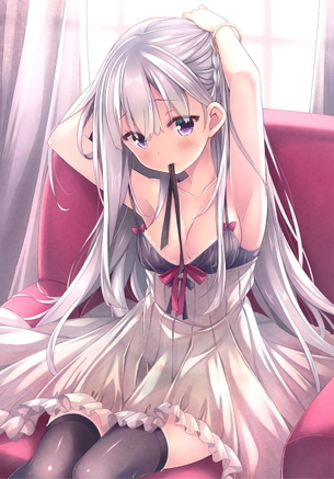 【非・微エロ】髪留めを咥えている女の子画像まとめ