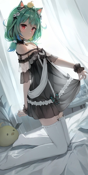 【非・微エロ】木曜日の緑髪美少女画像まとめ　その１１７