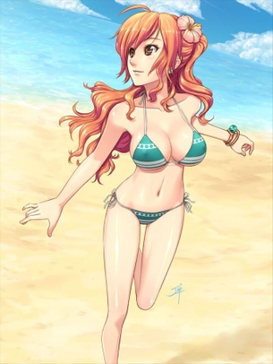 ナミのどエロい二次エロ画像がいっぱいおっぱい！【ワンピース】