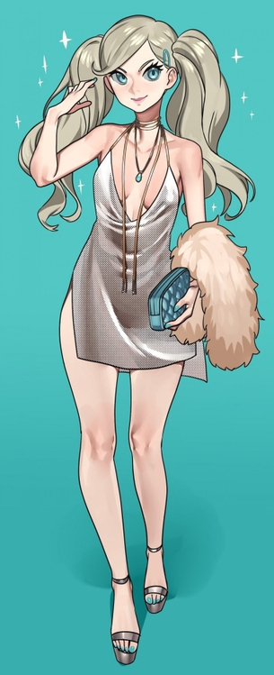 【ペルソナ５】高巻杏(たかまきあん)のエロ画像：イラスト その２