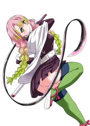 【鬼滅の刃】甘露寺蜜璃(かんろじみつり)ちゃんのエロ画像：イラスト その９