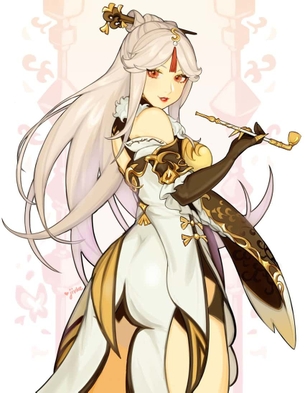 【原神】凝光（ギョウコウ)ちゃんのエロ画像：イラスト その４