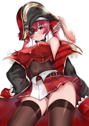 【ホロライブ】宝鐘マリンちゃんのエロ画像：イラスト その５