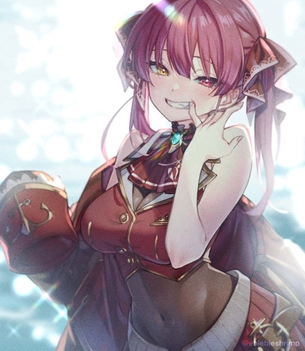【ホロライブ】宝鐘マリンちゃんのエロ画像：イラスト その６