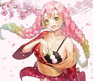 【鬼滅の刃】甘露寺蜜璃(かんろじみつり)ちゃんのエロ画像：イラスト その４