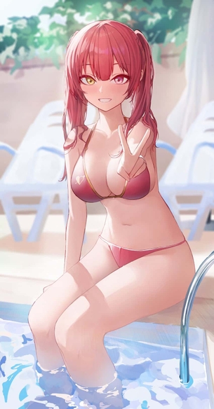 【VTuber】宝鐘マリン(ホロライブ)のエロ画像：イラスト その９