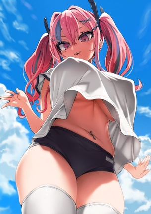 【二次】エッチな格好して誘う美少女のエロ画像 その２９０