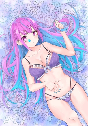 【バーチャルYouTuber】湊あくあのエロ画像：イラスト その５
