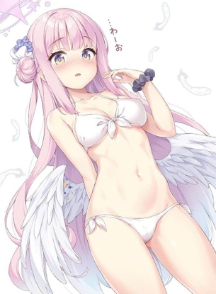 [ブルアカ][エロ画像]聖園ミカのスカートたくし上げで抜いたよ♪