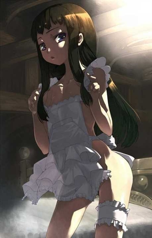 【裸エプロン】定番な裸エプロン姿の女の子の二次元エロ画像＆イラスト Part56
