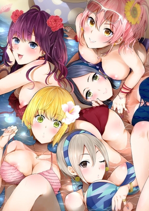 【ハーレム】Hな女の子の盛り合わせの禁断の二次エロ画像