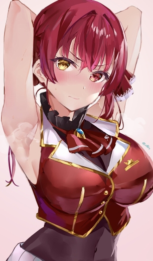 【腋】イイ具合に仕上がってる蒸れワキ女子の二次画像【匂いフェチ】