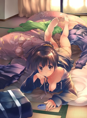 隙があったりだらしない女の子のエロ画像