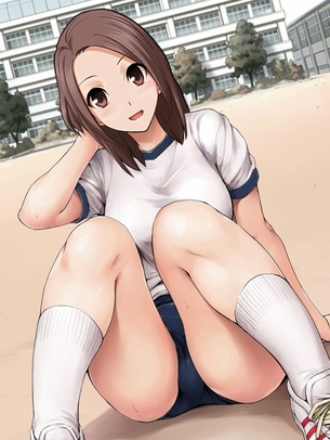 体操服なら汗だくHしても大丈夫だね！二次エロ画像