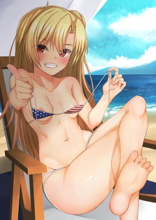 【2次】サイズの小さい服や水着を着た画像