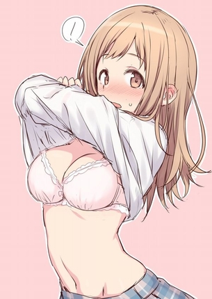 この後Hする脱ぎかけの二次エロ画像