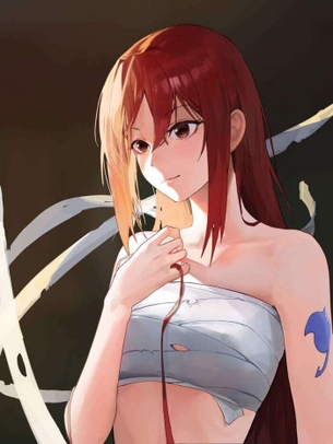 [FAIRY TAIL][エロ画像]エルザのおっぱいを借りて抜いたよ～♪