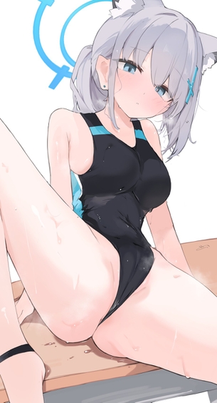 【２次】 両足を開いて受け入れ態勢万全 な女の子のエロ画像その７４