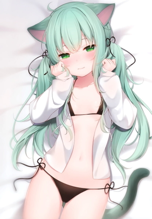 【非・微エロ】木曜日の緑髪美少女画像まとめ　その１０５