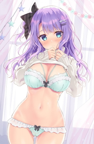 【非・微エロ】日曜日の紫髪美少女画像まとめ　その１０５