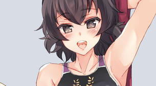 [ガールズ&パンツァー] カエサル(鈴木貴子/カバさんチーム)の二次エロ画像＆エロイラスト 40枚まとめ