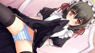 【下着(縞パン)】下着姿が可愛い女の子の二次元エロ画像＆イラスト Part37