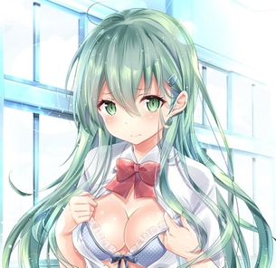 【非・微エロ】木曜日の緑髪美少女画像まとめ　その２４
