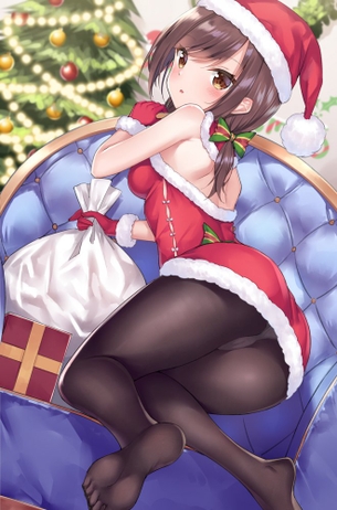【二次画像】クリスマスが近いので、無事生き延びれるようにクリスマスっぽいコスプレをした女の子を見て耐性を付けておこう【サンタコスプレ】