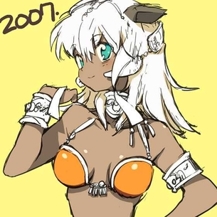 【日焼け】褐色肌が魅力的な女の子の二次元エロ画像＆イラスト Part79