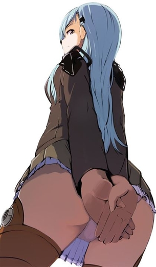 【ローアングル】下から女の子を覗きこむ二次元エロ画像＆イラスト Part55