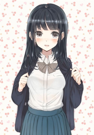 【ストレートヘア】さらさらストレートヘアが魅力的な女の子の二次元エロ画像＆イラスト Part15