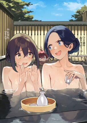 お風呂の二次元エロ画像。