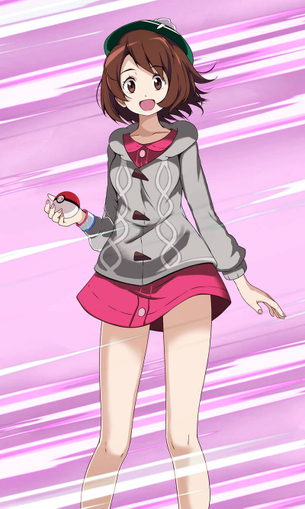 【画像】ポケモンの女トレーナーさん、ポッポのかぜおこしを食らって服が破れる