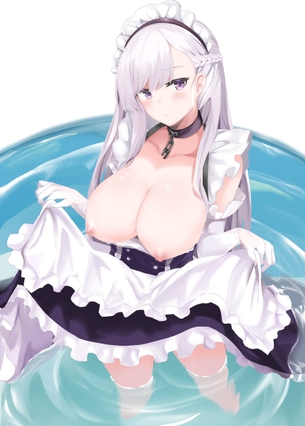 乳をボロンと出してる女の子の二次元エロ画像2
