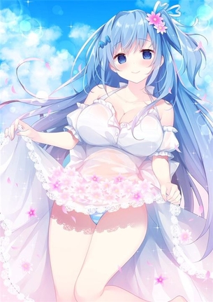 【青髪】青髪の美少女の二次元エロ画像＆イラスト Part08