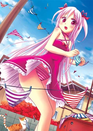 【下着(縞パン)】下着姿が可愛い女の子の二次元エロ画像＆イラスト Part43