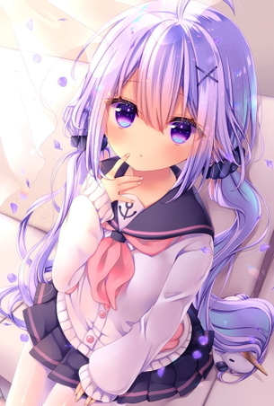 【非・微エロ】日曜日の紫髪美少女画像まとめ　その９８