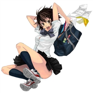 【下着(縞パン)】下着姿が可愛い女の子の二次元エロ画像＆イラスト Part66