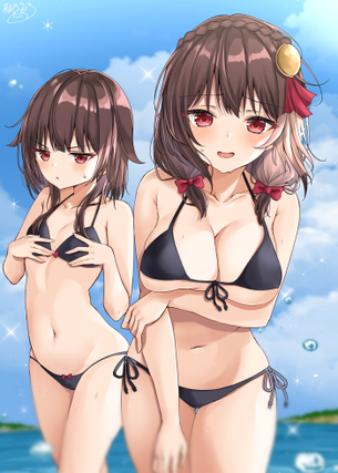 女の子が二人以上いるハーレム二次エロ画像 Part２３