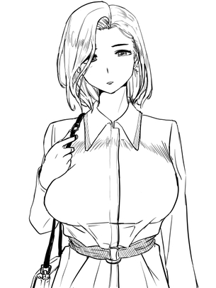 【エロマンガ】ワイの新作エロ同人に登場する爆乳人妻がこちら
