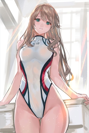 【二次元】競泳水着姿の美少女達のエロ画像 Part.13 50枚