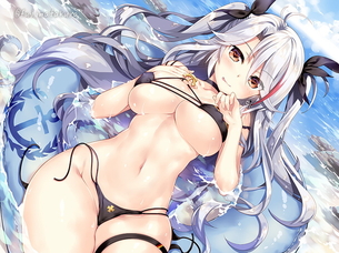 海やプールにいる水着姿の女の子の二次エロ画像！